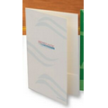Legal Folder w/ 2 Reinforced Pockets & Full Tab (1 Color/1 Side)